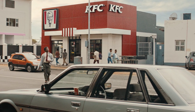 Behind the scenes on the KFC 'Anything for the Taste' film shoot — director Greg Gray and the Romance Films crew