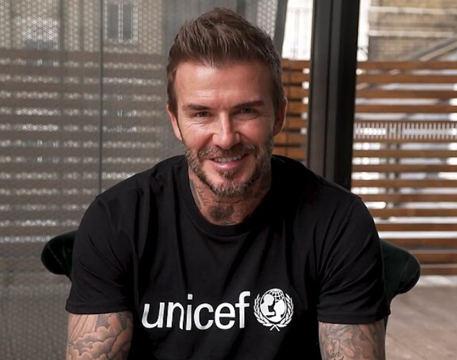 David Beckham — global brand ambassador, polished commercial identity, born 1975, outer London